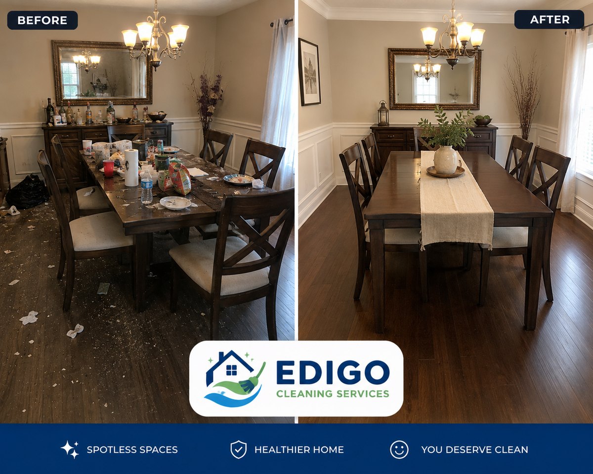 EdiGo cleaning before and after